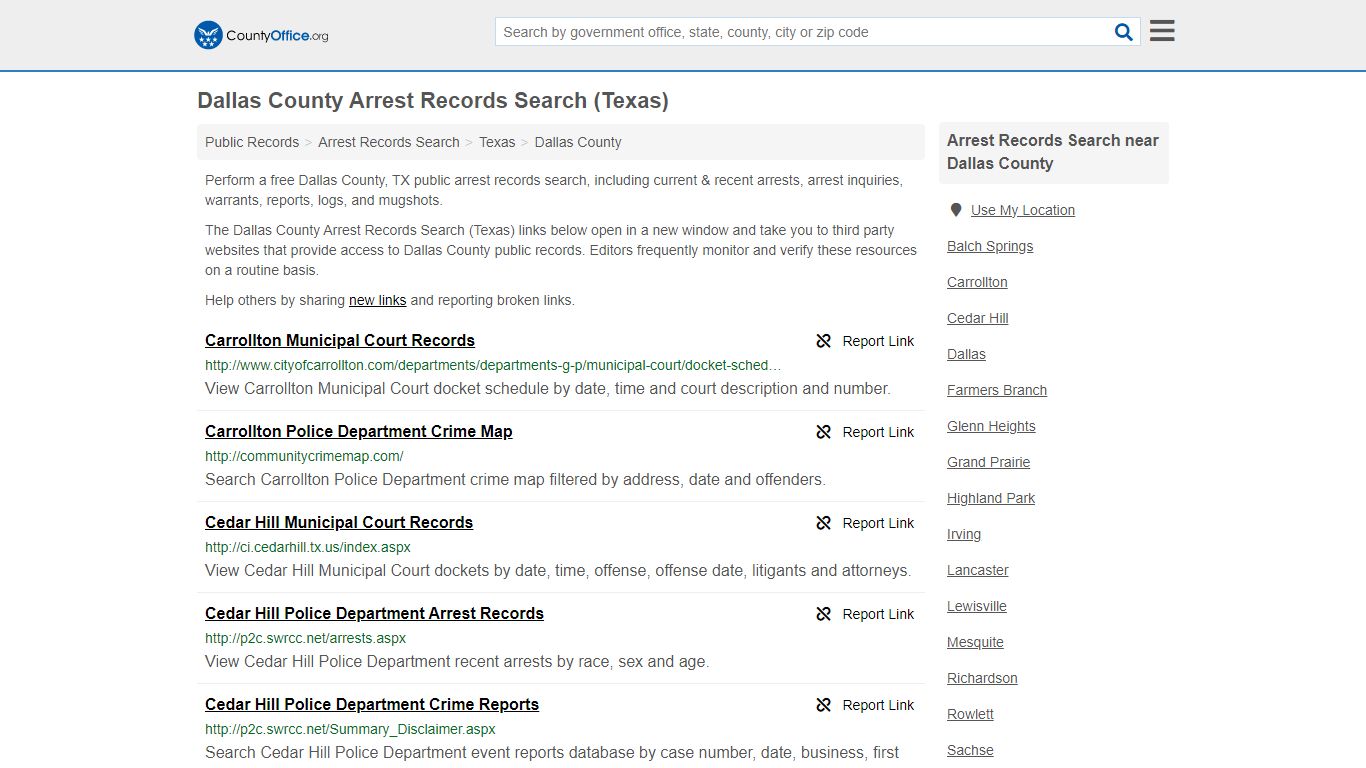 Arrest Records Search - Dallas County, TX (Arrests & Mugshots)